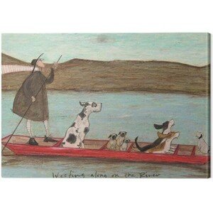 Obraz na plátně Sam Toft - Woofing Along on the Rinver, 2 - 80×60 cm