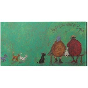 Obraz na plátně Sam Toft - Putting the words to right, 2 - 100×50 cm