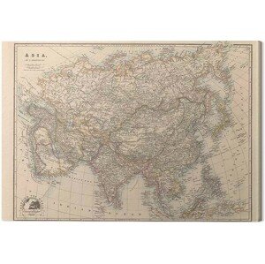 Obraz na plátně Stanfords - Folio Asia Map, 2 - 60×80 cm