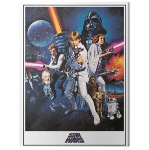 Obraz na plátně Star Wars: Episode IV - A New Hope - One Sheet, 2 - 30×40 cm
