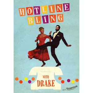 Ilustrace Hotline bling, Ads Libitum / David Redon, 30 × 40 cm