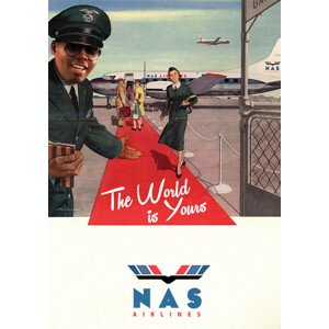 Ilustrace Nas Airlines, Ads Libitum / David Redon, 30 × 40 cm