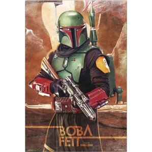 Plakát, Obraz - Star Wars: The Mandalorian - Boba Fett, 61 × 91.5 cm