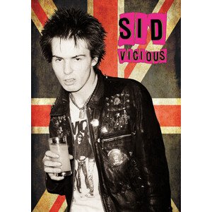 Plakát, Obraz - Sid Vicious - Union Jack, 59.4 × 84.1 cm