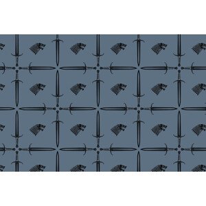 Umělecký tisk Game of Thrones - House Stark Symbol, 40 × 26.7 cm