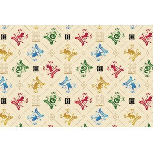 Umělecký tisk Harry Potter - Crests, 40 × 26.7 cm