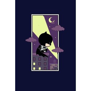 Umělecký tisk Batman - Chibi signal, 26.7 × 40 cm