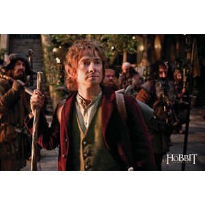 Umělecký tisk Hobbit - Bilbo Baggins, 40 × 26.7 cm