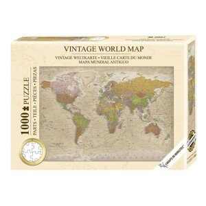 Puzzle Vintage World Map, 1000 ks