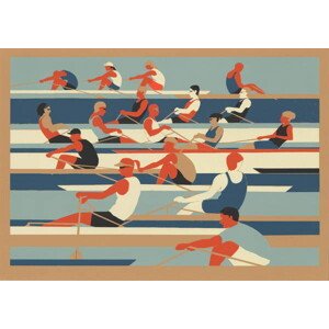 Obrazová reprodukce Rowers, Southwood, Eliza, 40 × 26.7 cm