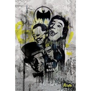 Umělecký tisk Batman-Graffitti, 26.7 × 40 cm