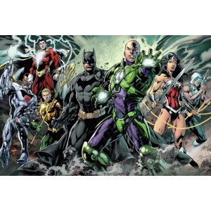 Umělecký tisk Batman - Legendary team, 40 × 26.7 cm
