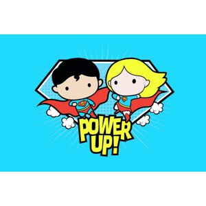 Umělecký tisk Superman and Supergirl - Chibi, 40 × 26.7 cm