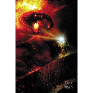 Umělecký tisk Pán prstenů - Balrog, 26.7 × 40 cm