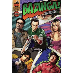 Umělecký tisk Teorie velkého třesku - Bazinga, 26.7 × 40 cm