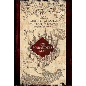 Plakát, Obraz - Harry Potter - Pobertův plánek, 61 × 91.5 cm