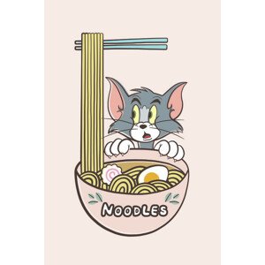 Umělecký tisk Tom and Jerry - Noodles, 26.7 × 40 cm