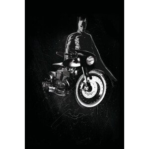 Umělecký tisk Batman - Batcycle, 26.7 × 40 cm