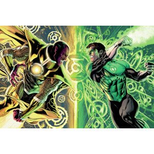 Umělecký tisk Green Lantern vs. Sinestro, 40 × 26.7 cm