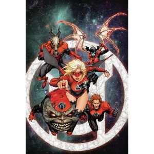 Umělecký tisk Red Lantern Corps, 26.7 × 40 cm