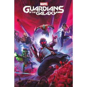 Plakát, Obraz - Guardins of the Galaxy - Video Game, 61 × 91.5 cm