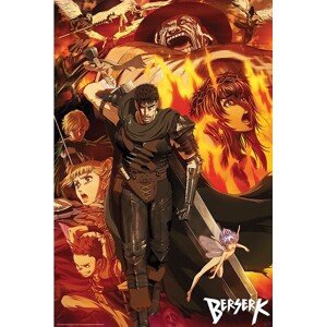 Plakát, Obraz - Berserk - Groupe, 61 × 91.5 cm
