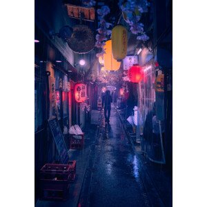 Fotografie Tokyo Blue Rain, Javier de la, 26.7 × 40 cm