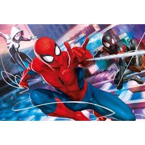 Plakát, Obraz - Spider-Man, Miles Morales and Gwen, 91.5 × 61 cm