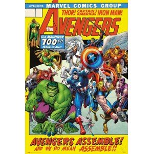 Plakát, Obraz - Avengers - 100th Issue, 61 × 91.5 cm