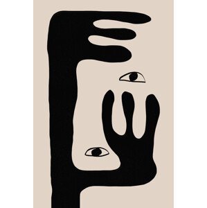 Ilustrace Abstract Face No2., THE MIUUS STUDIO, 26.7 × 40 cm
