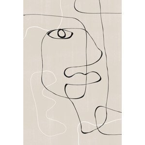 Ilustrace Abstract Face No1., THE MIUUS STUDIO, 26.7 × 40 cm