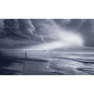 Fotografie Misty Beach Under the Sun, Jianping Yang, 40 × 24 cm