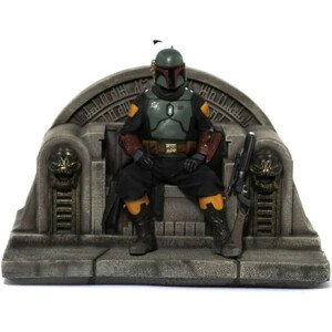 Figurka Star Wars: The Mandalorian - Boba Fett on Throne, 18 cm