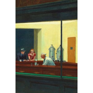 Obrazová reprodukce Night Prowlers, Edward Hopper, 26.7 × 40 cm