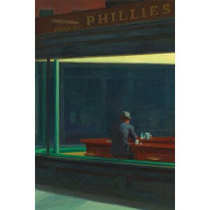 Obrazová reprodukce Nighthawks, Edward Hopper, 26.7 × 40 cm