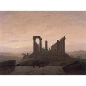 Obrazová reprodukce The Temple of Juno in Agrigento, by Caspar David Friedrich ., Friedrich, Caspar David, 40 × 30 cm