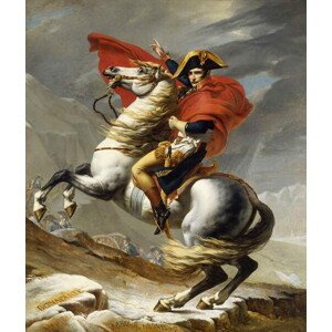 Obrazová reprodukce Napoleon Crossing the Alps on 20th May 1800, Jacques Louis David, 33.5 × 40 cm