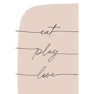 Ilustrace Eat Play Love, uplusmestudio, 26.7 × 40 cm