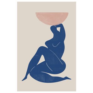 Ilustrace Vase and Woman, THE MIUUS STUDIO, 26.7 × 40 cm