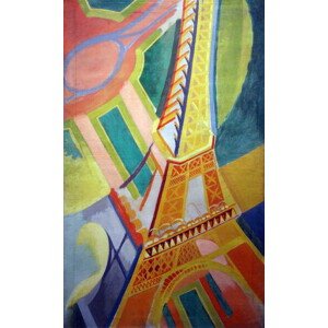 Obrazová reprodukce Tour Eiffel, 1926, Delaunay, Robert, 24.5 × 40 cm