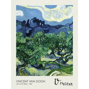 Obrazová reprodukce The Olive Trees (1889), Vincent van Gogh, 30 × 40 cm