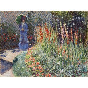 Obrazová reprodukce Rounded Flower Bed (1876), Claude Monet, 40 × 30 cm