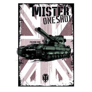 Ilustrace World of Tanks - Mister One Shot, WOT, 26.7 × 40 cm