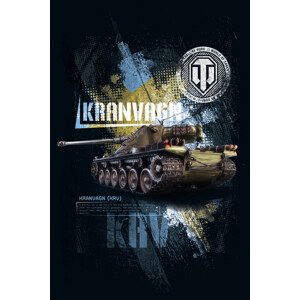 Ilustrace World of Tanks - Kranvagn, WOT, 26.7 × 40 cm