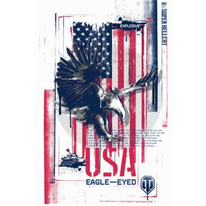 Ilustrace World of Tanks - USA Eagle-Eyed, WOT, 26.7 × 40 cm