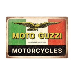 Plechová cedule Moto Guzzi - Motorcycles Italia, 30 x 20 cm