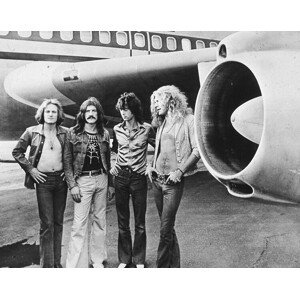Fotografie Led Zeppelin With The Starship, 1973, Hulton Archive, 40 × 30 cm