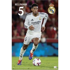 Plakát, Obraz - Real Madrid - 2024/2025 Bellingham, 61 × 91.5 cm