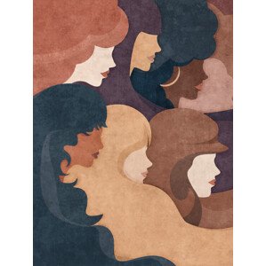 Ilustrace Abstract Women, Emel Tunaboylu, 30 × 40 cm
