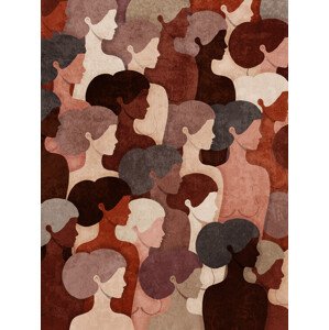 Ilustrace Absctract Terra Womens, Emel Tunaboylu, 30 × 40 cm